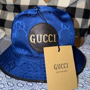 Gucci Off The Grid - Blue and Black Bucket Hat